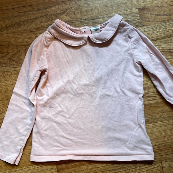 Adorable Oshkosh pinstripe girl overalls, with Peter pan collar long sleeve, 5T. - Picture 10 of 10